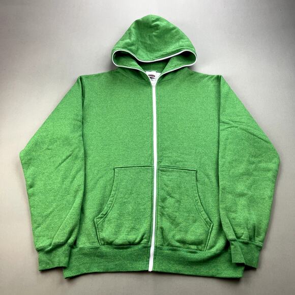 Masterpiece Hoodie Sweatshirt Adult Large Green Full Zip College Made in Japan - Picture 1 of 10